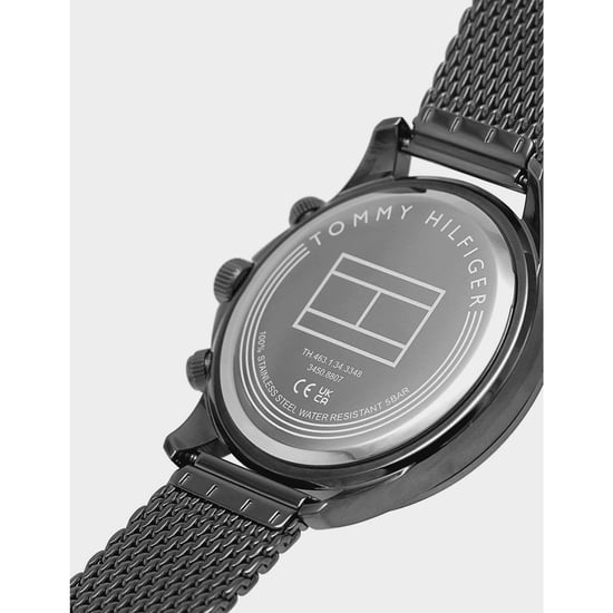 Montre Miles Chronograph Bracelet maille Tommy Hilfiger Pour Accessoires en Noir - Image 5