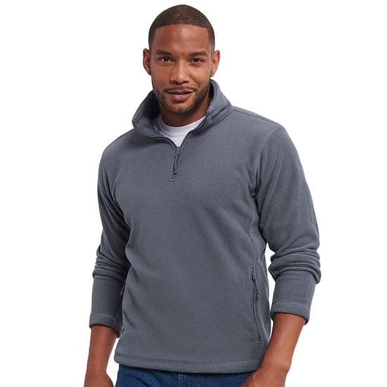Russell - Fleece-Oberteil Reißverschluss für Herren - Für Außen (Grau) - Image 4