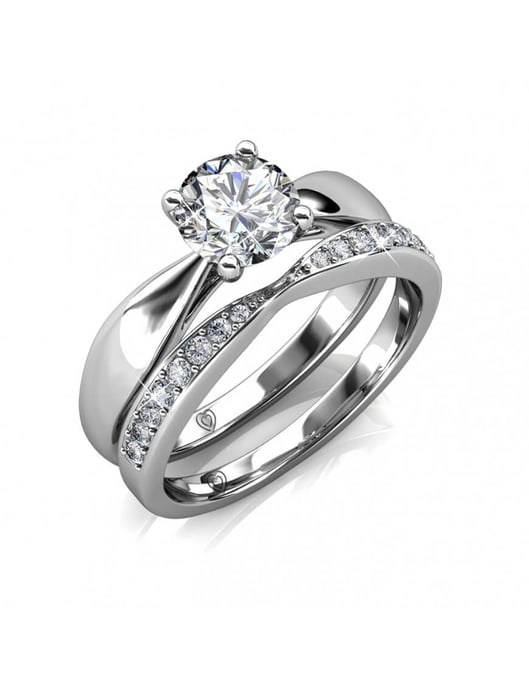 Prestige Ring - Silber und Kristall - Image 1