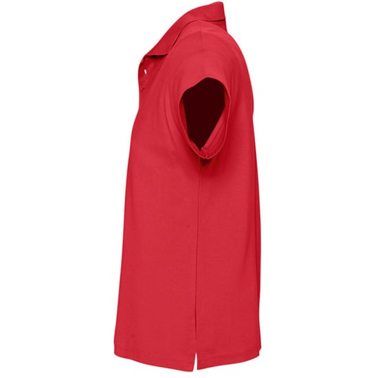 SOLS Herren Sommer II Pique Kurzarm-Poloshirt (Rot) - Image 3