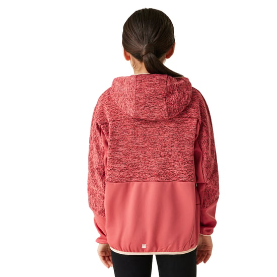 Regatta Childrens/Kids Dissolver IX Marl Full Zip Fleece Jacket (Red Sky/Mineral Red)