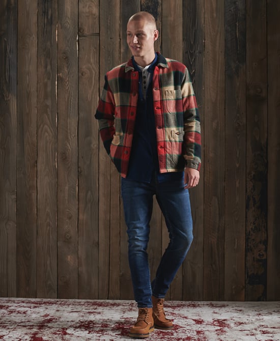 SUPERDRY Organic Cotton Legacy Long Sleeve Henley Top