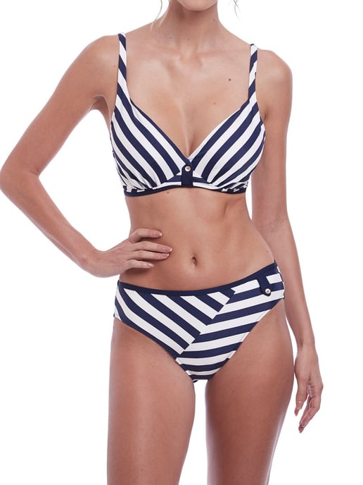 Cote D Azur Deep Plunge Bikini Top Ink