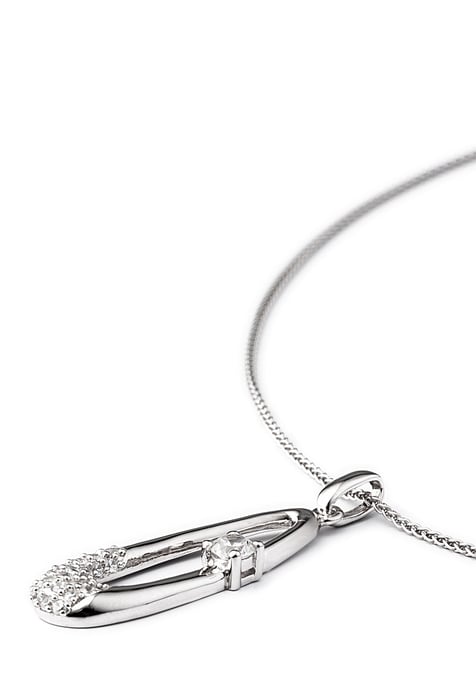 Orphelia Women's 925 Sterling Silver Chain with Pendant - Silver PEN-2082