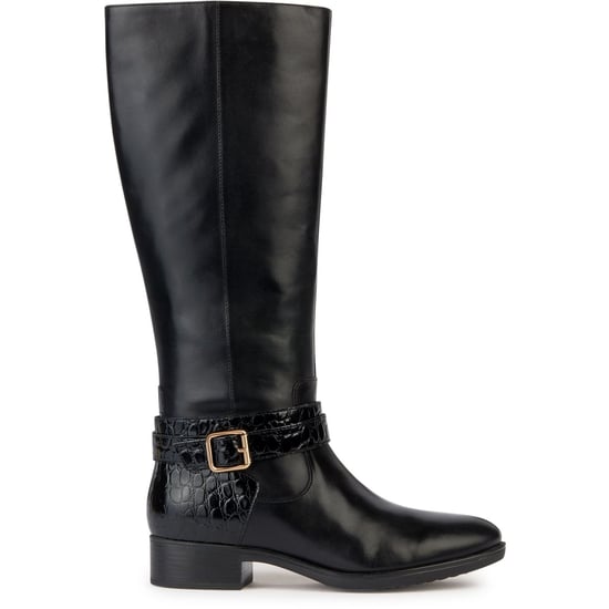 Geox D Felicity Leder Women's Schwarz Stiefel - Image 4