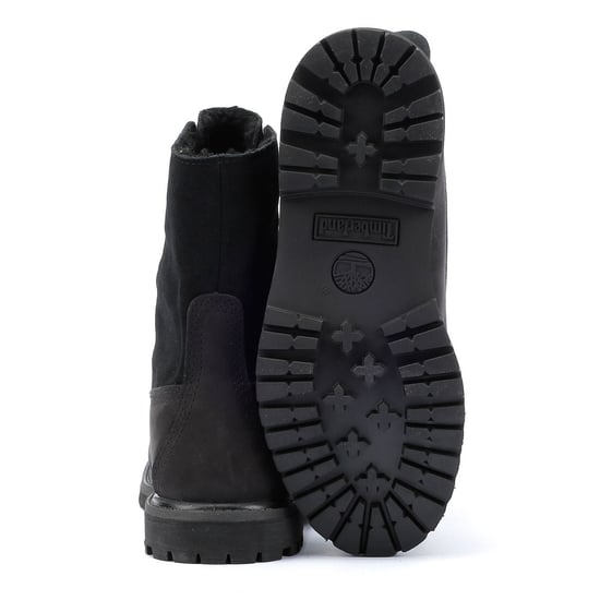 Timberland Warm Lined Waterproof Damenlederstiefel In Schwarz - Image 4