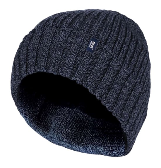 Herren 3,6 tog Fleece gefüttert Thermal Turn Over Manschette Winter Beanie Hut - Image 1