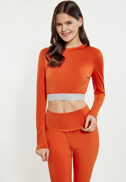 Mymo Langarm Damen orange - Image 3