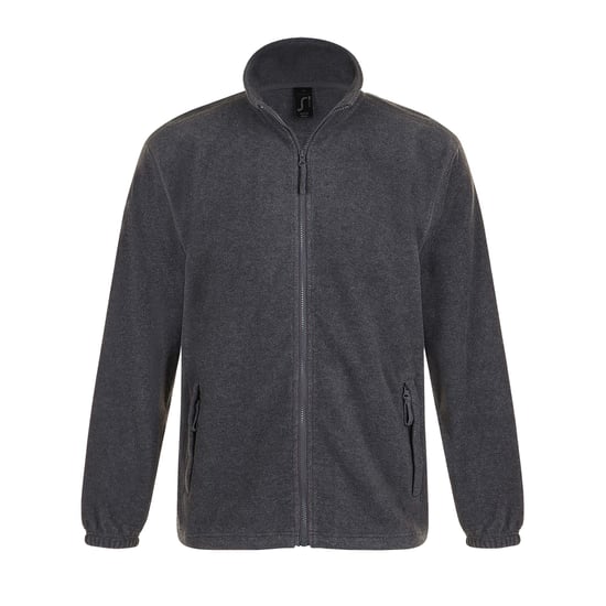 SOLS Herren North Full Zip Outdoor Fleece Jacke (Grau meliert) - Image 1