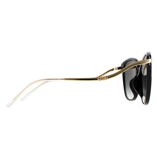 Jimmy Choo CatEye Womens Black Grey Gradient Gold Mirror Peg/F/S
