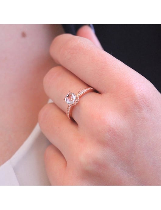 Elise Ring - Roségold und Kristall - Image 5