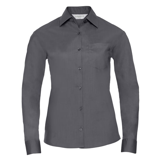 Russell Collection - "Classic" Hemd Pflegeleicht für Damen Langärmlig (Grau) - Image 1