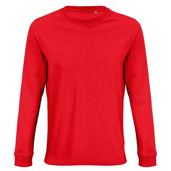 SOLS Unisex Pioneer Langarm-T-Shirt aus Bio-Baumwolle für Erwachsene (leuchtend rot) - Image 1