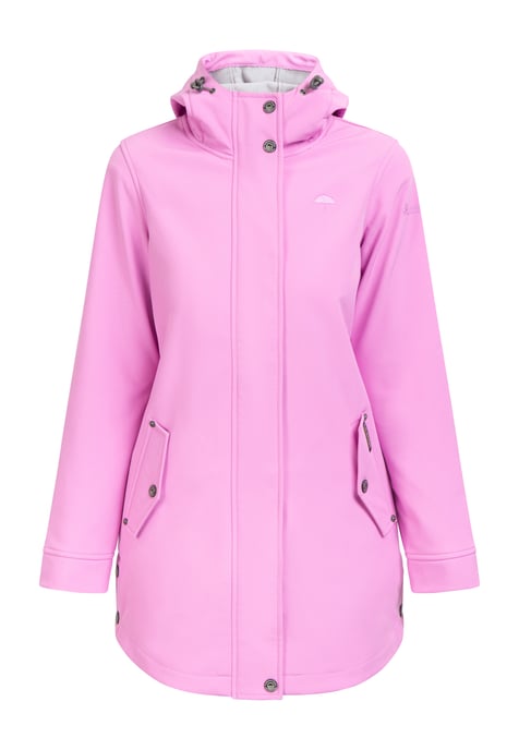 Schmuddelwedda Kurzmantel aus Softshell Damen Bonbonpink - Image 1