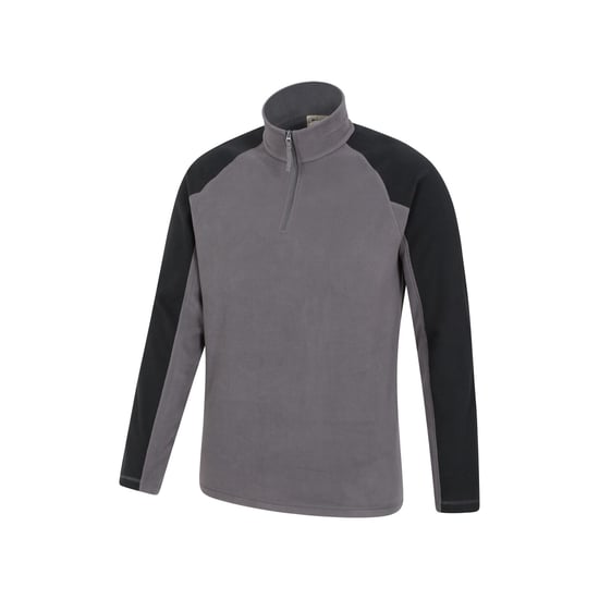 Mountain Warehouse Herren Ashbourne II Hälfte Zip Fleece Top (dunkelgrau) - Image 2