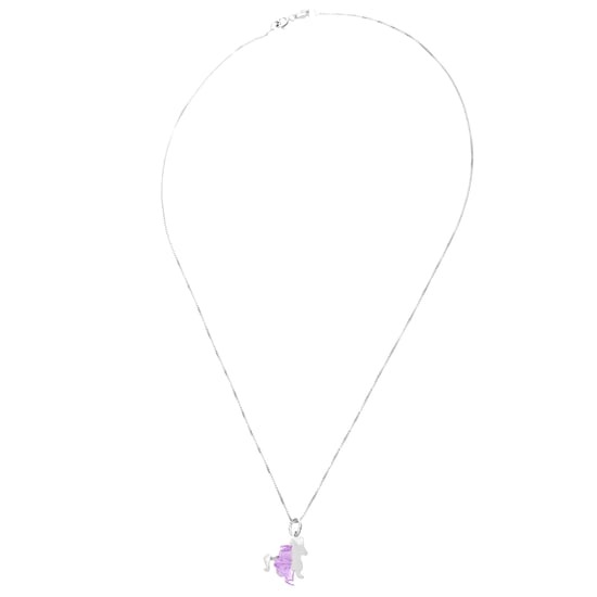 Orphelia 'Celinia' Child's 925 Sterling Silver Chain with Pendant - Silver ZH-7134