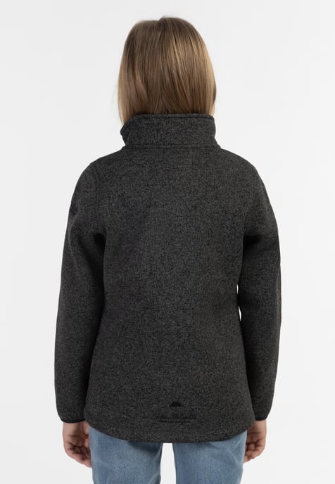 Schmuddelwedda Strickfleecejacke Mädchen (Kids) grau melange - Image 5