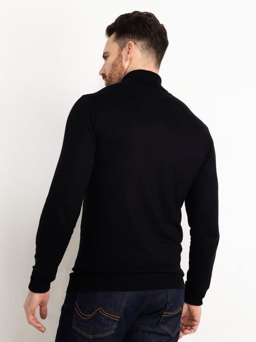 Petrol Industries - Essential Rollkragenpullover Männer - Schwarz - Image 4