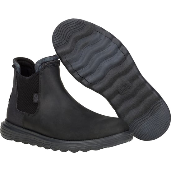 HEYDUDE Branson Klassische Polyurethan Herren Stiefel Schwarz - Image 3