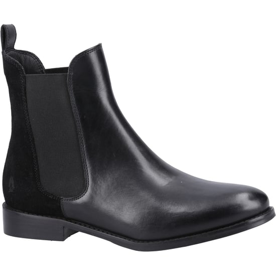 Hush Puppies Colette Wildleder Damen Schwarz Stiefel - Image 1