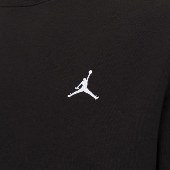 Jordan Brooklyn Fleece Herren-Trainingsanzug mit Rundhalsausschnitt in Schwarz - Image 6
