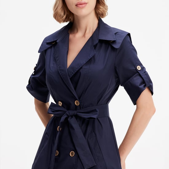 Trenchcoat-Kleid aus Baumwolle - Image 2