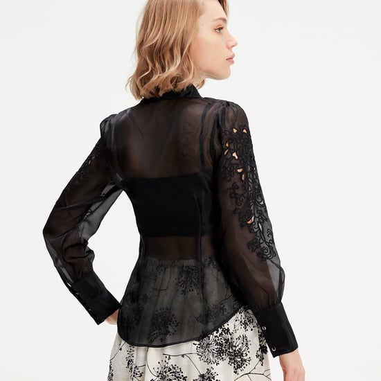 Bestickte Organza-Bluse - Image 2