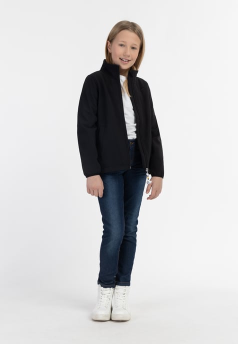 Schmuddelwedda Softshelljacke - recyceltes Material Mädchen schwarz - Image 2