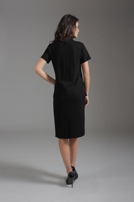 Straight Turtle Neck Dress