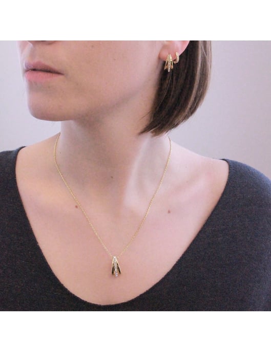 Aurielle-Anhänger - Gold und Kristall - Image 6