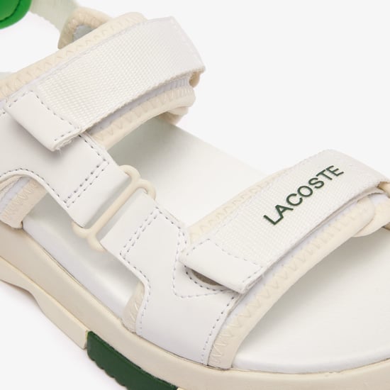 Women's Lacoste Suruga Premium Sandals in White Green - Image 6