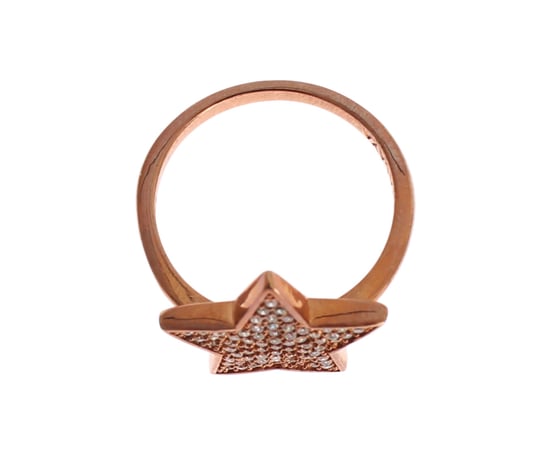 Nialaya Damen Klarer CZ Stern 925 Silberring - Image 2