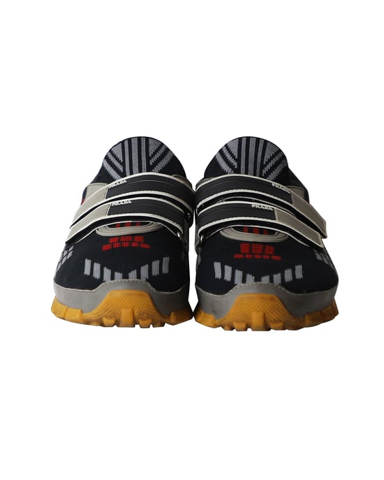 Prada Querschnitt Sneakers in mehrfarbigem Strick - Image 2