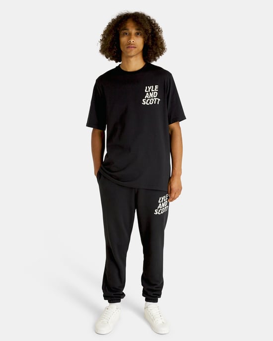 Lyle & Scott Ripple Logo Jogger für Herren in Schwarz - Image 1