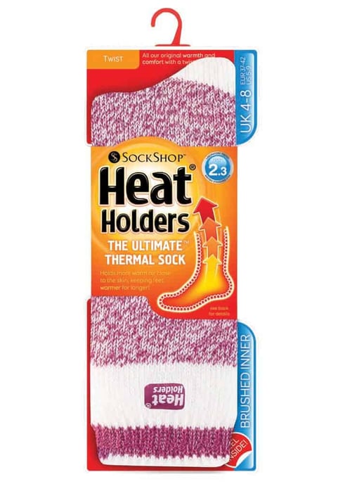 Heat Holders - Gemusterte warme Damen-Winter-Thermosocken 4-8 UK - Image 2