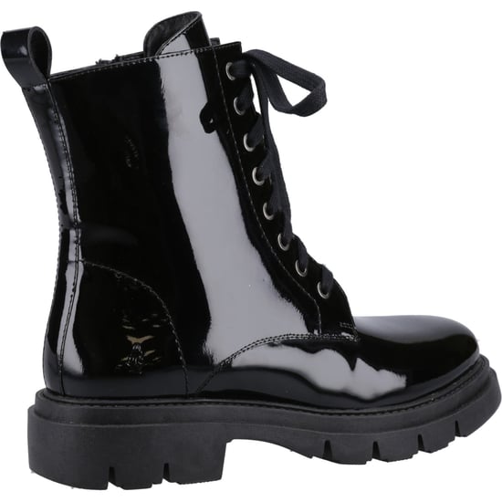 Hush Puppies Rhea Leder Damen Schwarz Stiefel - Image 2