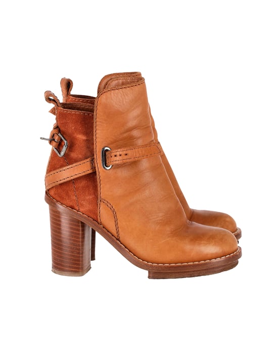 Acne Studios Cypress Con Stiefeletten aus braunem Leder - Image 1