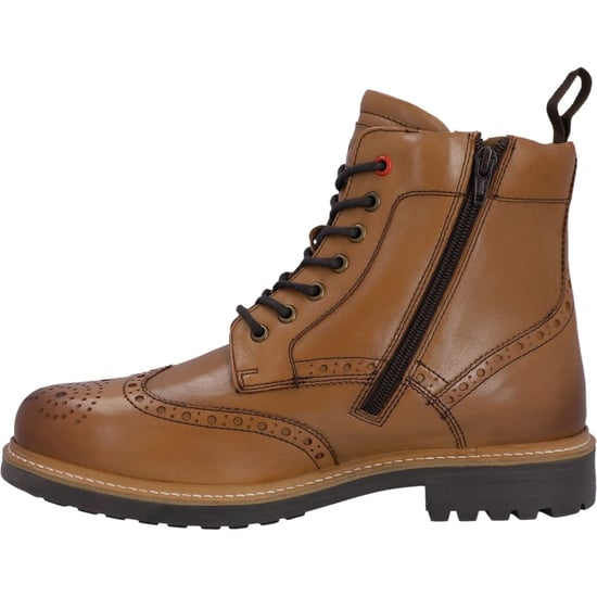 Hunter Cawdor Leder Herren Tan Brogues Schuhe - Image 5