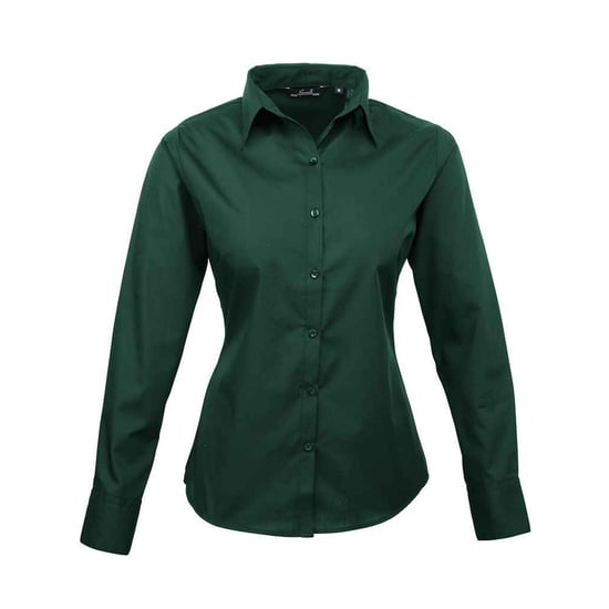 Premier - Hemd für Damen Langärmlig (Flaschengrün) - Image 1