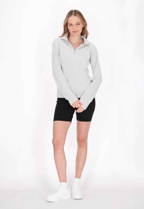 Mymo Fleecepullover Damen hellgrau - Image 2