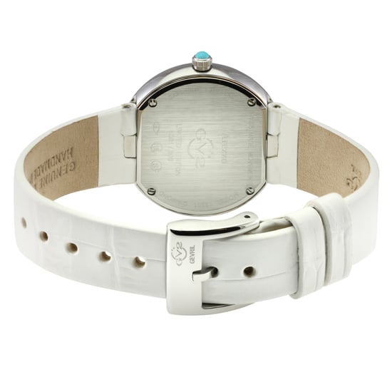 GV2 Arezzo Womens Diamond Schweizer Quarz Türkis Zifferblatt, echte italienische handgefertigte Türkis Lederuhr - Image 2
