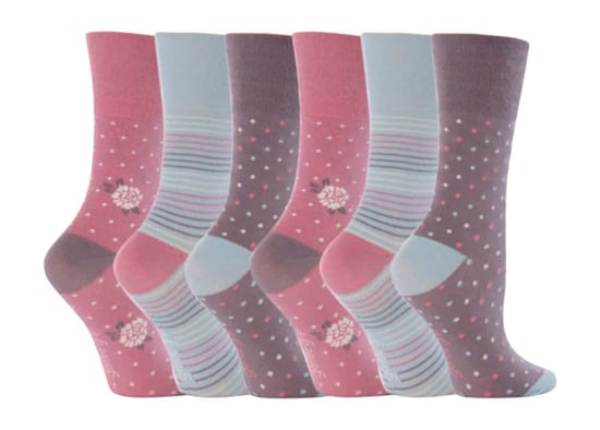 Gentle Grip - 6 Paar Damen Gentle Grip nicht elastische Socken - GG01 - Image 1