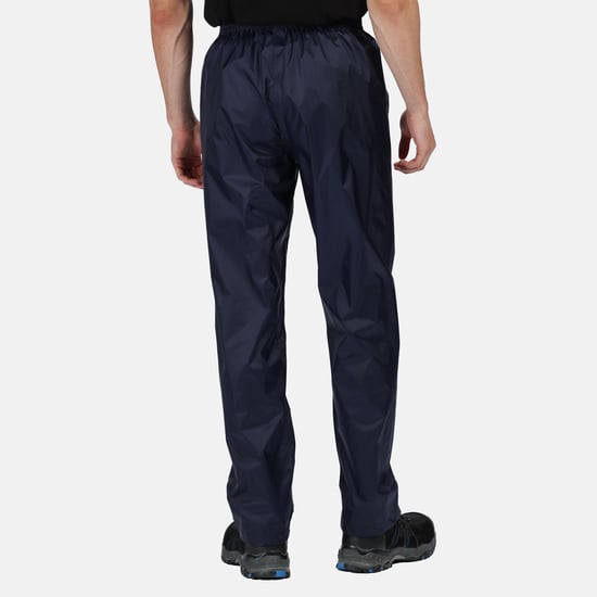 Regatta Pro Mens Packaway Waterproof Breathable Overtrousers (Navy)