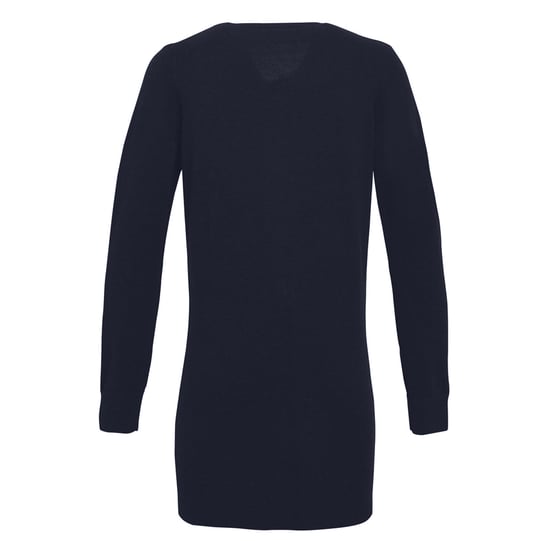Premier Womens/Ladies Longline V-Ausschnitt Strickjacke (Navy) - Image 2