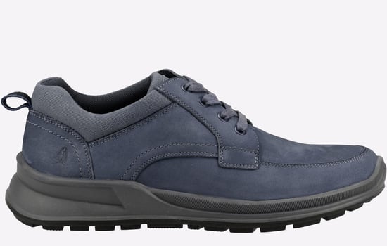 Hush Puppies Adam Nubuk Herren Marineblau Schnürschuhe - Image 1