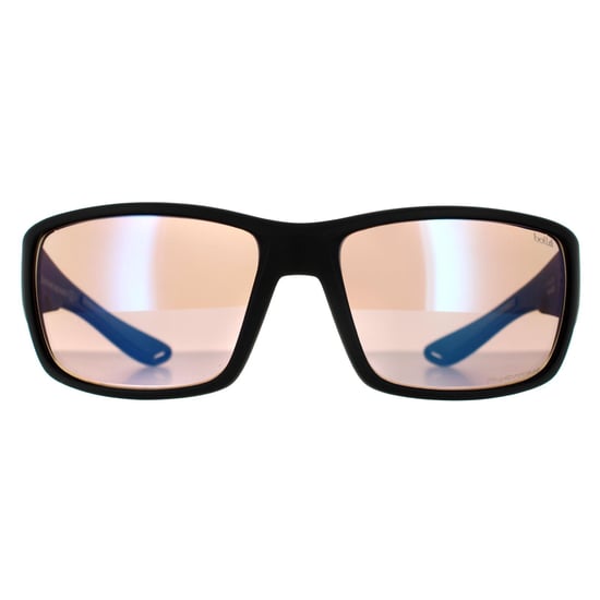 Bolle Wrap Mens Matte Black Phantom+ Blue Photochromic Polarized Sonnenbrille - Image 1