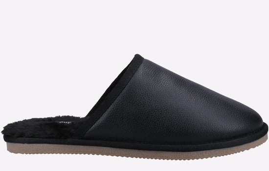 Hush Puppies Coady Wildleder-Hausschuhe Für Herren In Schwarz - Image 1