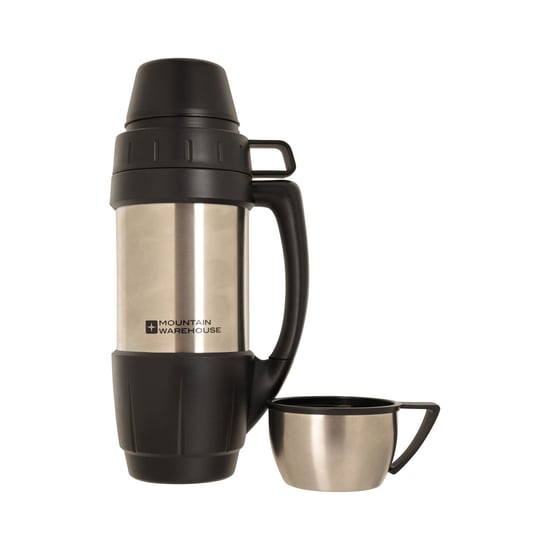 Mountain Warehouse - Flasche und Tasse Set, Doppel-wandig (Silber) - Image 3