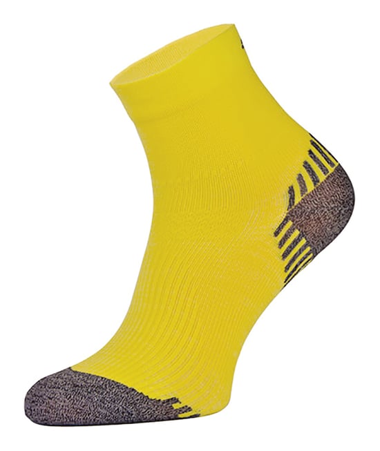COMODO - Unisex Chaussettes de Contention pour Running Compression pour Sport - Jaune - Image 1