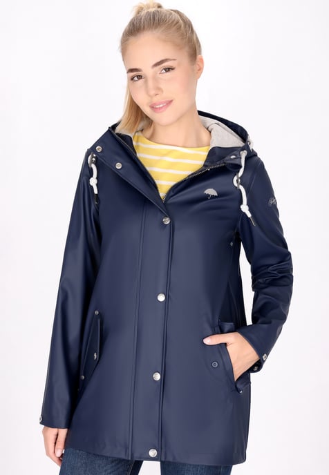 Schmuddelwedda Regenjacke Damen Marine - Image 3